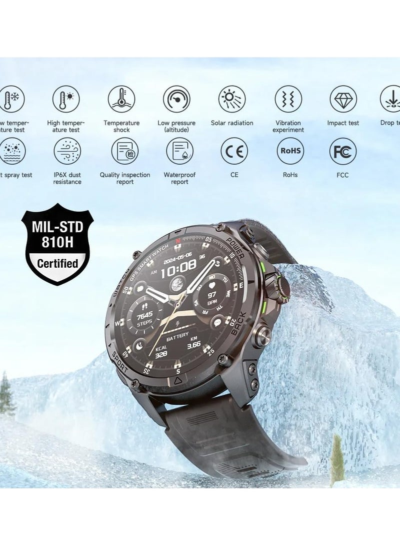 KUMI U5 Pro Smart Watch, 1.43-inch AMOLED Screen, 5 ATM Waterproof, GPS, 170+ Sports Modes, AI ChatGPT, Bluetooth Calling - Image 4