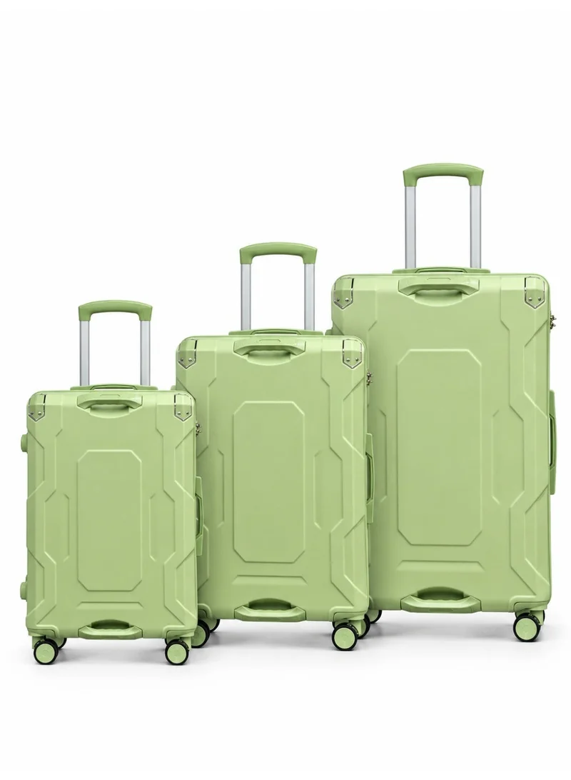 Waf Polycarbonate Luggage Set 20/24/28 Inch with Cup  Holder, stylish Design, 360° Spinner Wheels & Telescopic Handle a