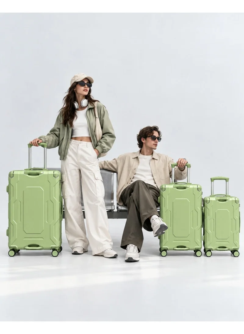Waf Polycarbonate Luggage Set 20/24/28 Inch with Cup  Holder, stylish Design, 360° Spinner Wheels & Telescopic Handle a