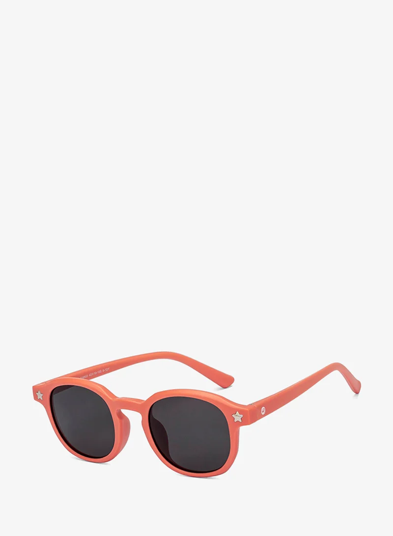 Hooper Hooper By Lenskart | Pink Grey Full Rim Square Latest and Stylish Kids Sunglasses | Polarized and 100% UV Protected | For Boys & Girls (Age 5-8 yrs) | HP S15816M