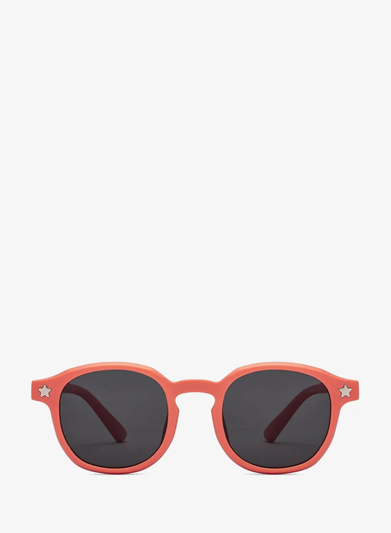 Hooper Hooper By Lenskart | Pink Grey Full Rim Square Latest and Stylish Kids Sunglasses | Polarized and 100% UV Protected | For Boys & Girls (Age 5-8 yrs) | HP S15816M
