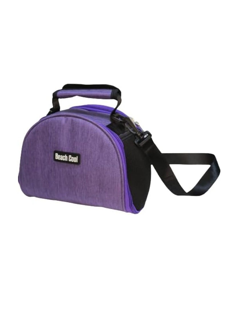 Hot and Cold Lunch Bag - Padded and High Quality Material - Adjustable Strap - 5L - Purple - Image 1