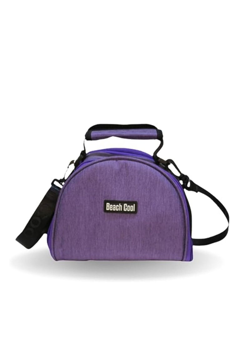 Hot and Cold Lunch Bag - Padded and High Quality Material - Adjustable Strap - 5L - Purple - Image 3