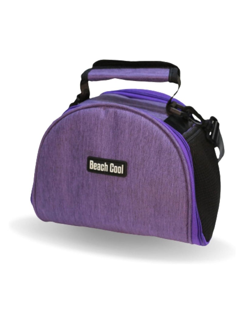 Hot and Cold Lunch Bag - Padded and High Quality Material - Adjustable Strap - 5L - Purple - Image 2