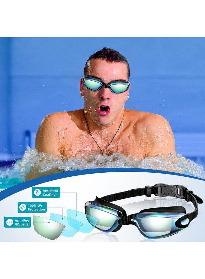 COOLOO Swim Goggles 2 Pack Swimming Goggles For Men Women Goggles Swimming Adult Youth Teen Kids Anti Fog Pool Goggles - Image 3