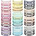 Ecation 96 Pcs Beaded Friendship Bracelets Bulk Inspirational Stretch Bracelets Y2k Colorful Cute Adjustable Jewelry for Women Summer Beach Graduation Party Favors Friend Gifts - Image 3