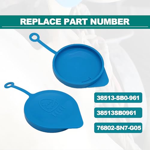CmeRto Windshield Washer Bottle Cap Small Ring Lid Cover Windshield Wiper Fluid Cap Replacement Cap Compatible with Honda Accord Civic CRV CRX 38513SB0961 - Image 3
