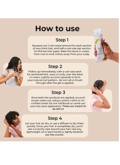 Fix My Curls Protein Styling Duo| For Curly, Wavy, Dry & Frizzy Hair | Frizz Control | Silicone Free Curl Defining Cream & Gel| 3.52 oz each  - Image 4