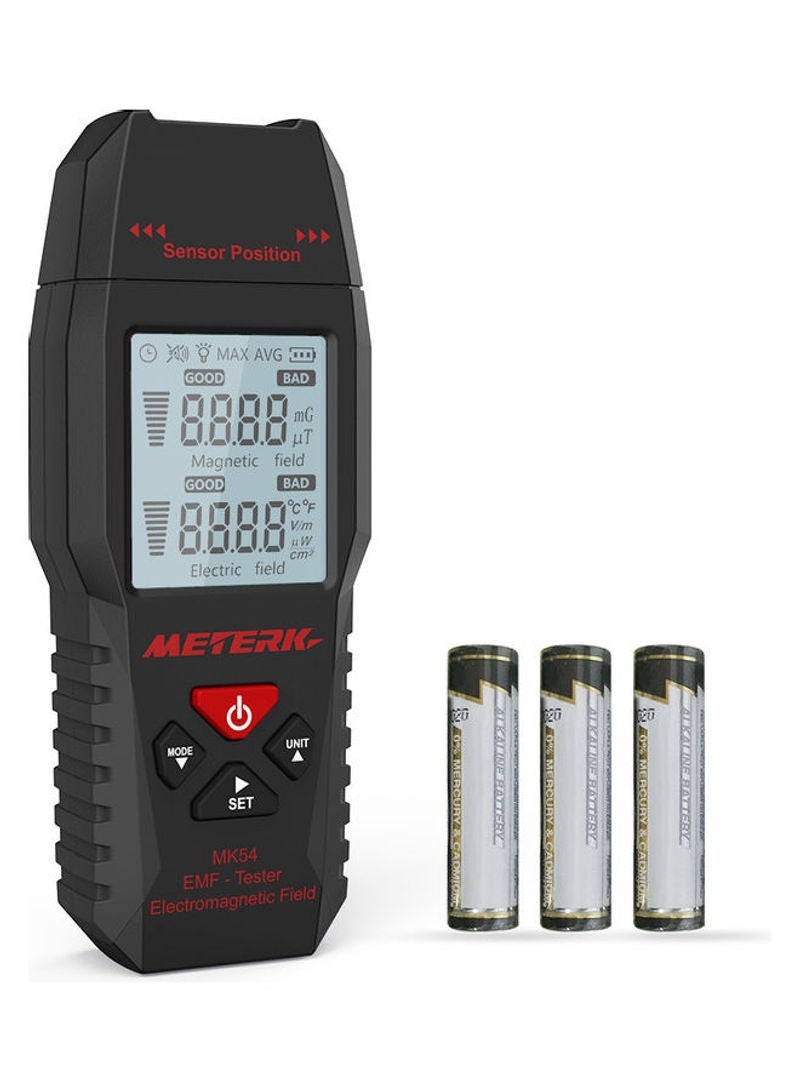 Loquat Electromagnetic Field Radiation Mini Tester Black 19.5cm - Image 1