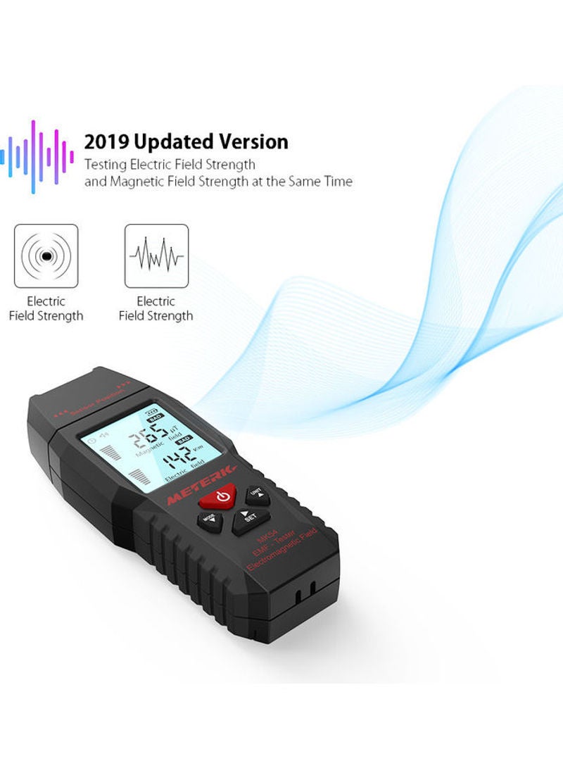 Loquat Electromagnetic Field Radiation Mini Tester Black 19.5cm - Image 4