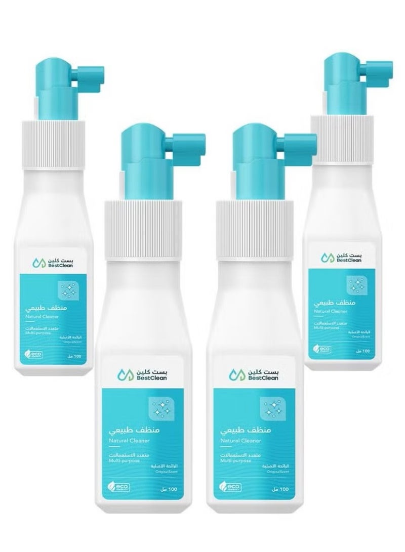 بست كلين بخاخ مزيل الشحوم متعدد الاستخدامات من بيست كلين، منظف الأسطح، مزيل البقع العميق 100 مل- 4 حبات - Image 1