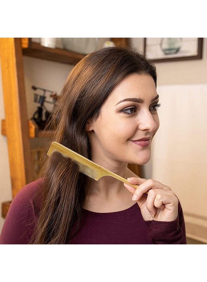 MRD Bamboo Rat Tail Comb Natural Bamboo Hair Tool With Fine Teeth For Teasing Strands & Post Styling Mrd Antistatic Natural Curly Hair For Womens And Men - Image 3