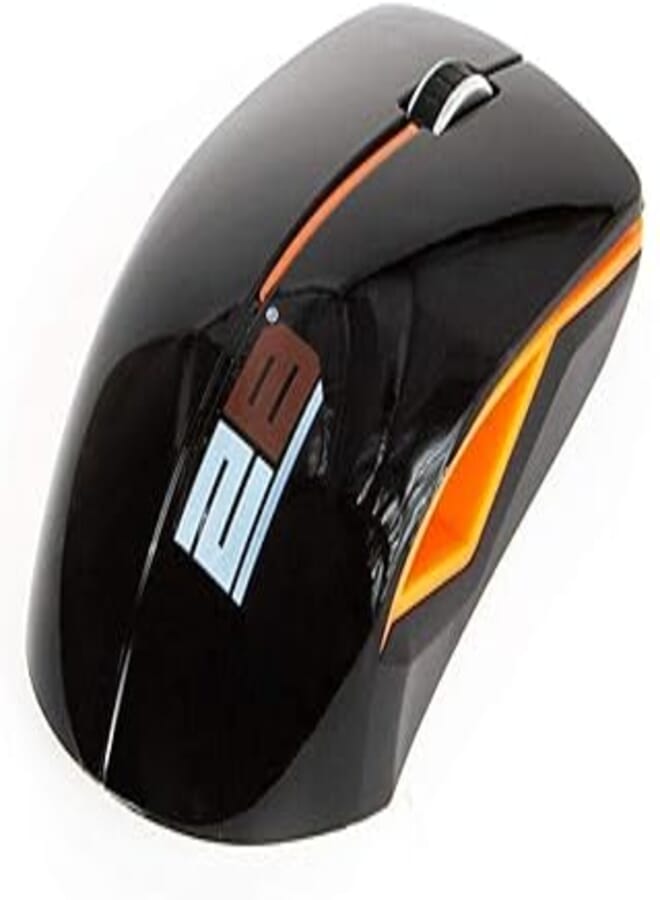 2B (MO33O) 2.4G Wireless Mouse - Orange With Black Cover