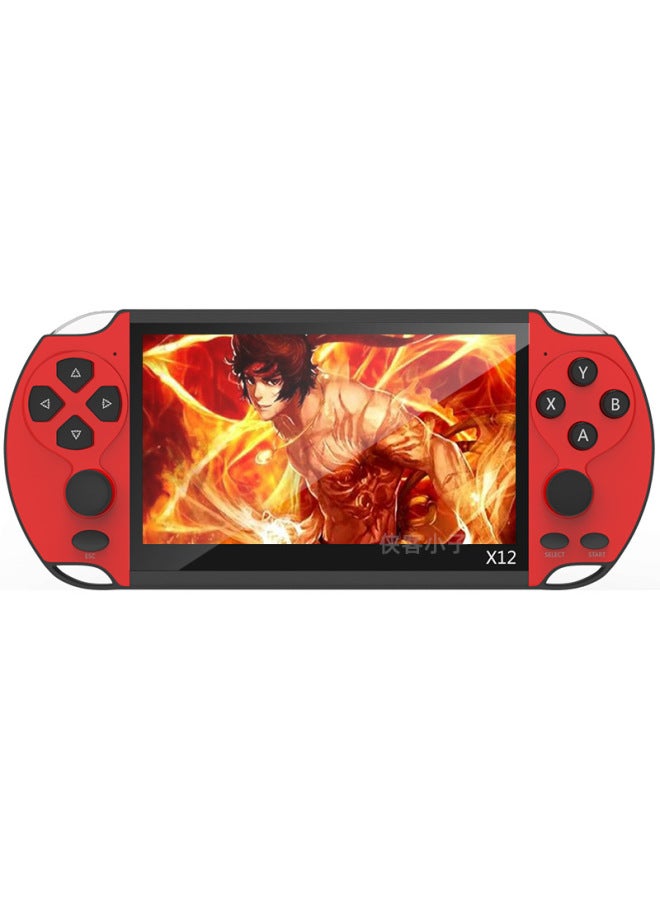 X12 Psp3000 Game Console Handheld Retro Children's Nostalgic Old FC Handheld Portable Arcade Gba-Model:X12 Red - Image 1