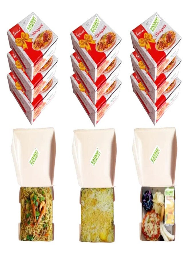 Tausif Creation® Fancy Printed Square Paper Boxes DIY (5x4.5x2 inch) For Parcel/Take Away/Food Distribution In Any Occasion As Wedding/Birthday/Anniversary And Party Supplies (Pack of 50 Pc) - Image 1