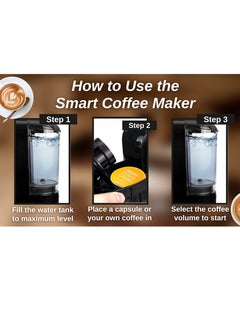 KLIKONIX 3 In 1 Multifunction Espresso Capsule Coffee Machine For Nespresso Dolce Gusto And Coffee Powder | Auto Shut Off 1450W 600ML Black  - Image 4