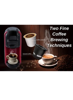 KLIKONIX 3 In 1 Multifunction Espresso Capsule Coffee Machine For Nespresso Dolce Gusto And Coffee Powder | Auto Shut Off 1450W 600ML Black  - Image 3