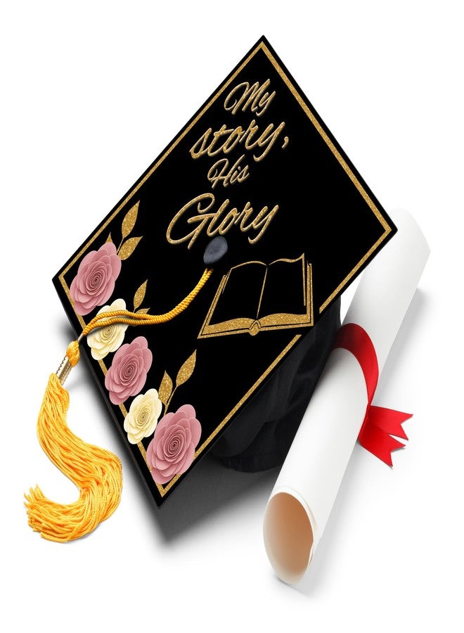 ADVANSYNC My Story, His Glory Graduation Cap Topper - Image 1