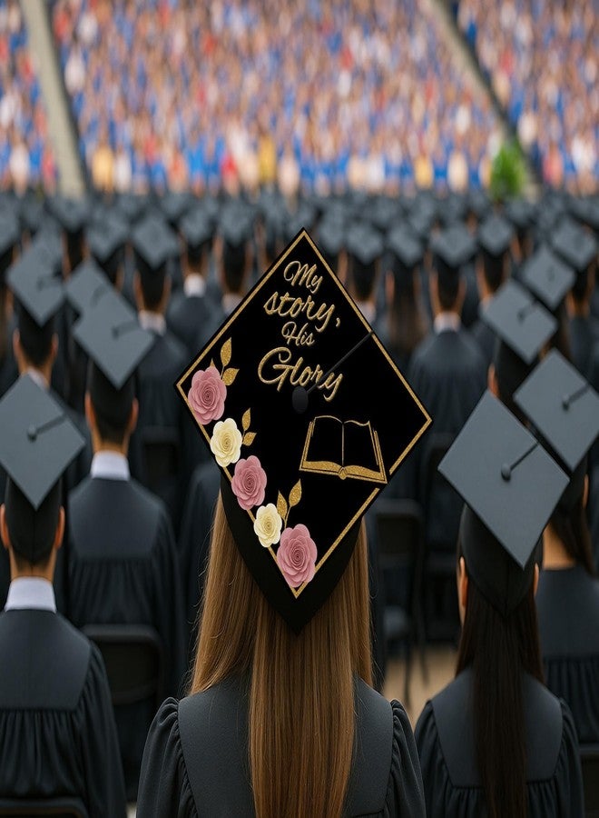 ADVANSYNC My Story, His Glory Graduation Cap Topper - Image 5