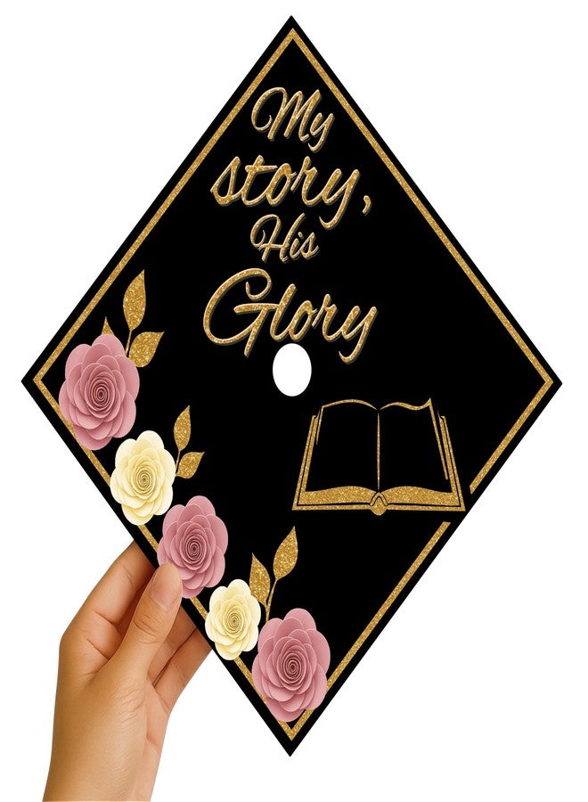 ADVANSYNC My Story, His Glory Graduation Cap Topper - Image 4