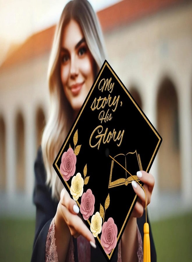 ADVANSYNC My Story, His Glory Graduation Cap Topper - Image 3