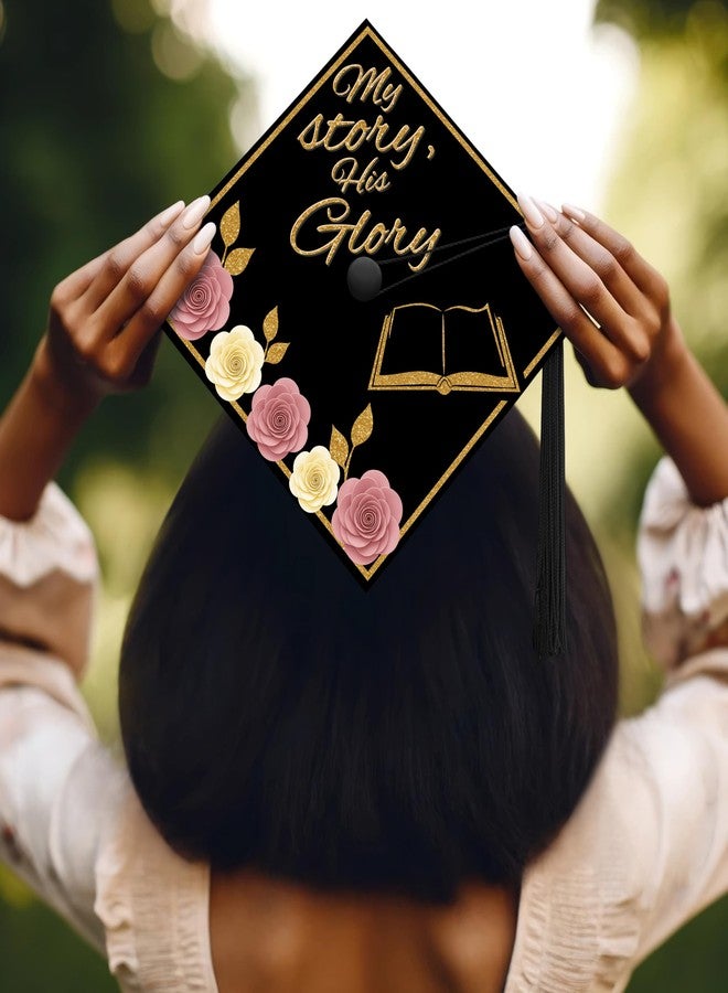 ADVANSYNC My Story, His Glory Graduation Cap Topper - Image 2