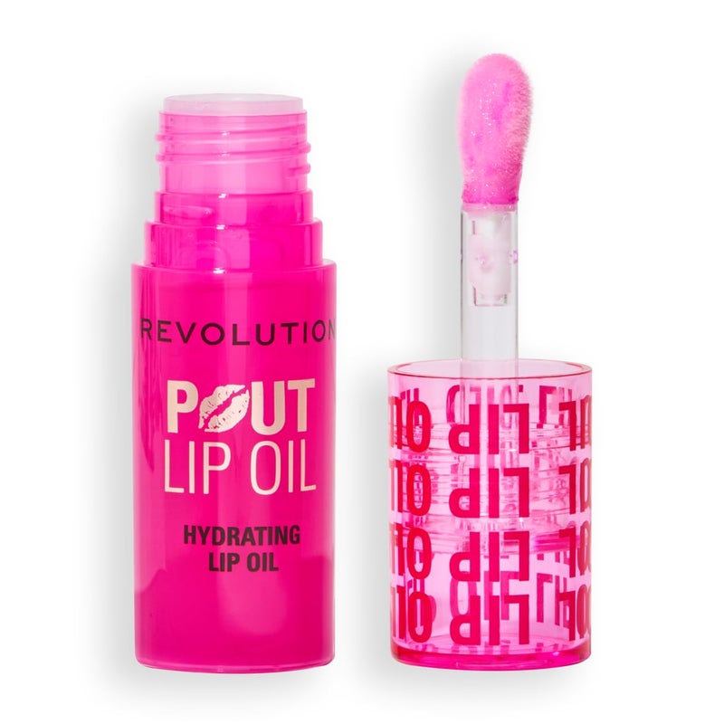 Revolution Pout Nourishing Lip Oil – Raspberry Pink - Image 1