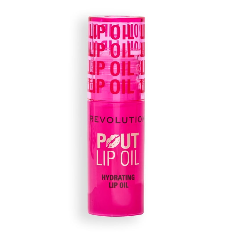 Revolution Pout Nourishing Lip Oil – Raspberry Pink - Image 2
