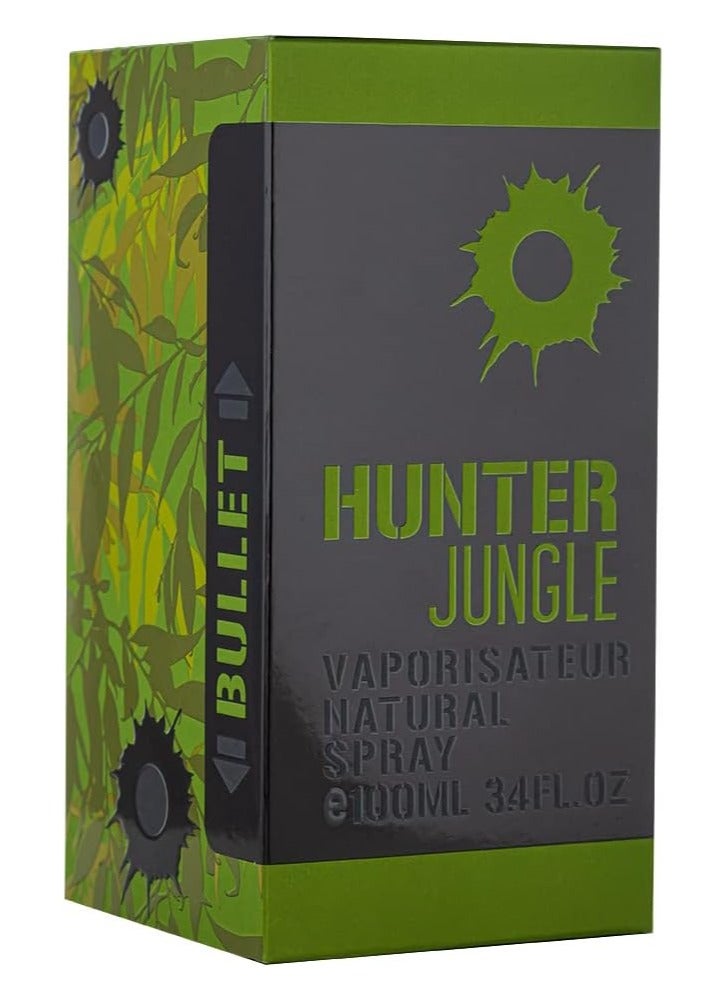 Armaf New Hunter Jungle Green Bullet Eau De Parfum 100ml Perfume For Men, Amber Leather, Premium Fragrance for Him - Image 3