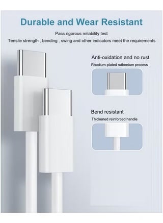iPhone 17, iPhone 16 & iPhone 15 Pro Max Charger With USB C Port 35 Watt with 1M iPhone Fast Charging Cord Type C to C for iPhone 16 / 15 Pro max/15 Pro/15 plus/15, Samsung S24 and all USB C mobiles / Tabs - view 2