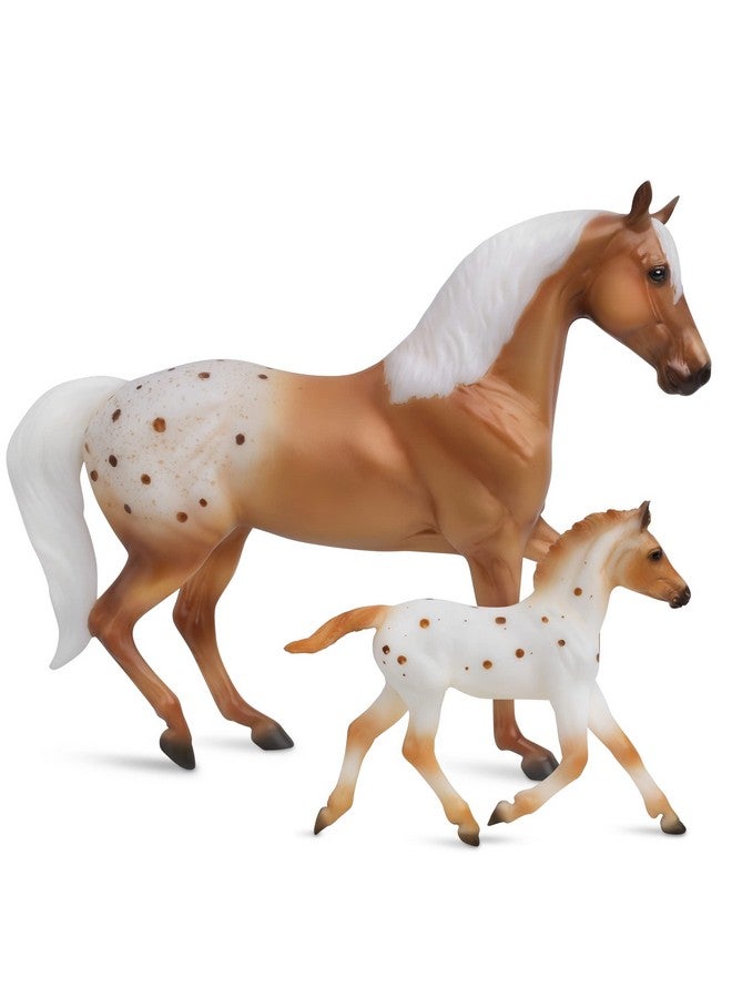 Breyer Breyer Horses Freedom Series Effortless Grace | Horse and Foal Set | Horse Toy | 9.75" x 7" | 1:12 Scale | Model #62224, Palomino - Image 1