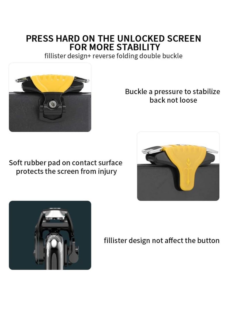ProOne ProOne PGT01 Trigger Shooter Gaming Controller 2 Pcs Metal Buttons Mobile Games Shooting Trigger Controller for Android/iOS Phone Accessories For PUBG/Survival Rules  - Image 2