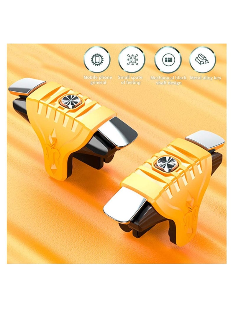 ProOne - ProOne PGT01 Trigger Shooter Gaming Controller 2 Pcs Metal Buttons Mobile Games Shooting Trigger Controller for Android/iOS Phone Accessories For PUBG/Survival Rules - Image 1