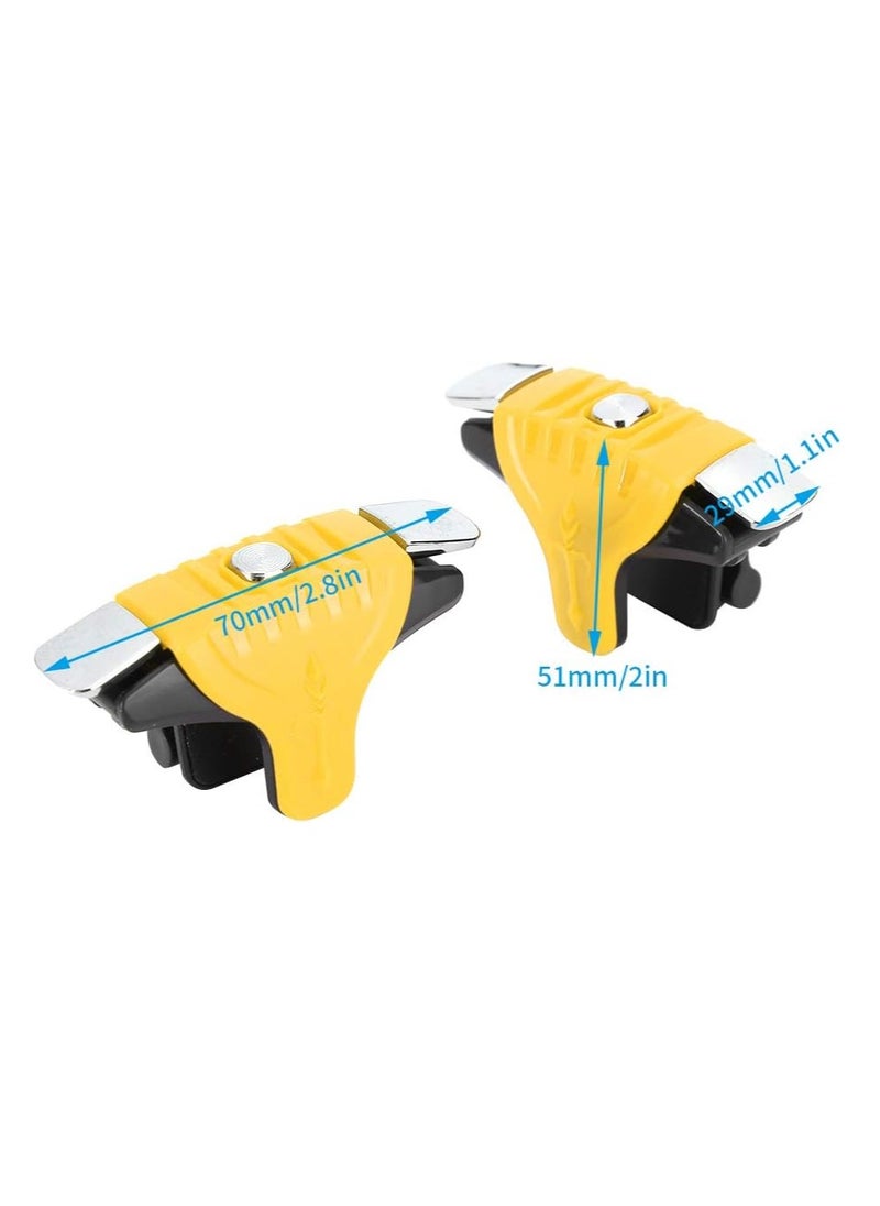 ProOne - ProOne PGT01 Trigger Shooter Gaming Controller 2 Pcs Metal Buttons Mobile Games Shooting Trigger Controller for Android/iOS Phone Accessories For PUBG/Survival Rules - Image 1