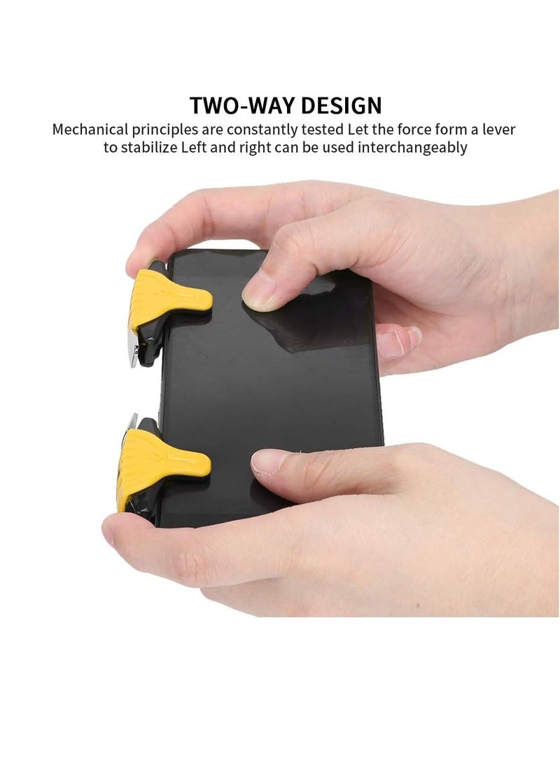 ProOne - ProOne PGT01 Trigger Shooter Gaming Controller 2 Pcs Metal Buttons Mobile Games Shooting Trigger Controller for Android/iOS Phone Accessories For PUBG/Survival Rules - Image 1