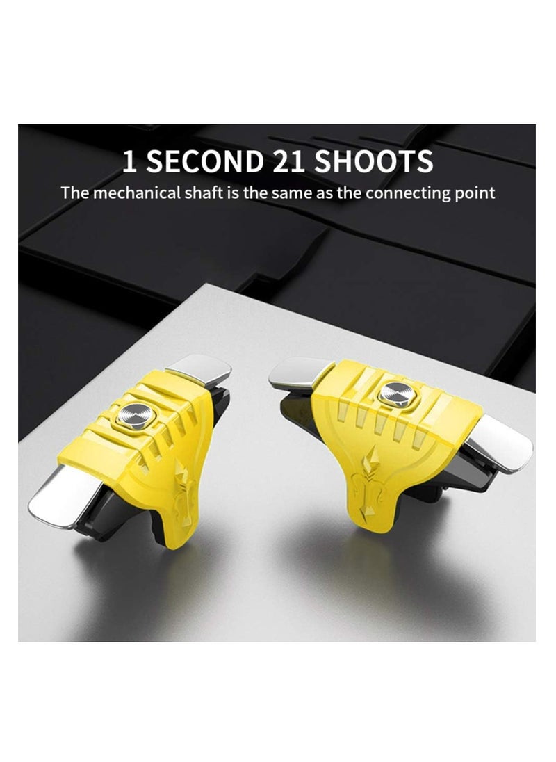 ProOne - ProOne PGT01 Trigger Shooter Gaming Controller 2 Pcs Metal Buttons Mobile Games Shooting Trigger Controller for Android/iOS Phone Accessories For PUBG/Survival Rules - Image 1