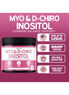 DORADO NUTRITION Myo-Inositol & D-Chiro Inositol Supplement Powder (2050mg Per Serving Ideal 40:1 Ratio Myo Inositol,30 Day Supply) For Hormone Balance for Women & Ovarian Health - Third Party Tested, Vegan & USA Made  - Image 5