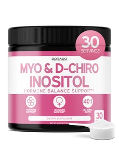 DORADO NUTRITION Myo-Inositol & D-Chiro Inositol Supplement Powder (2050mg Per Serving Ideal 40:1 Ratio Myo Inositol,30 Day Supply) For Hormone Balance for Women & Ovarian Health - Third Party Tested, Vegan & USA Made  - Image 1