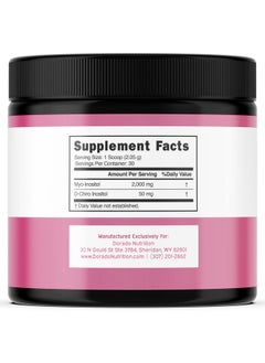 DORADO NUTRITION Myo-Inositol & D-Chiro Inositol Supplement Powder (2050mg Per Serving Ideal 40:1 Ratio Myo Inositol,30 Day Supply) For Hormone Balance for Women & Ovarian Health - Third Party Tested, Vegan & USA Made  - Image 2