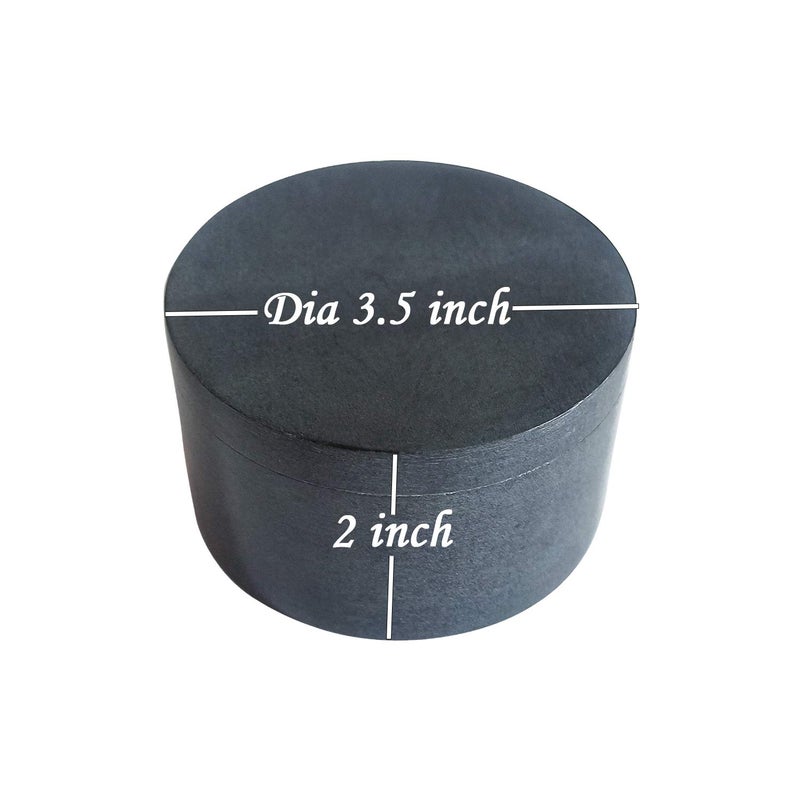 Kaizen Casa Unique Salt and Pepper Box Elegant Natural Stone Salt Box with Lid for Salt, Spice and Herbs Storage (3.5" x 2") - Image 2