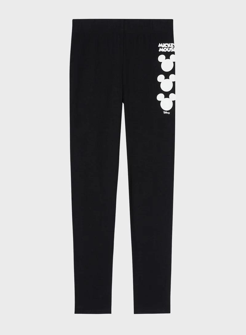 UNDIZ Mickey Mouse Printed Leggings