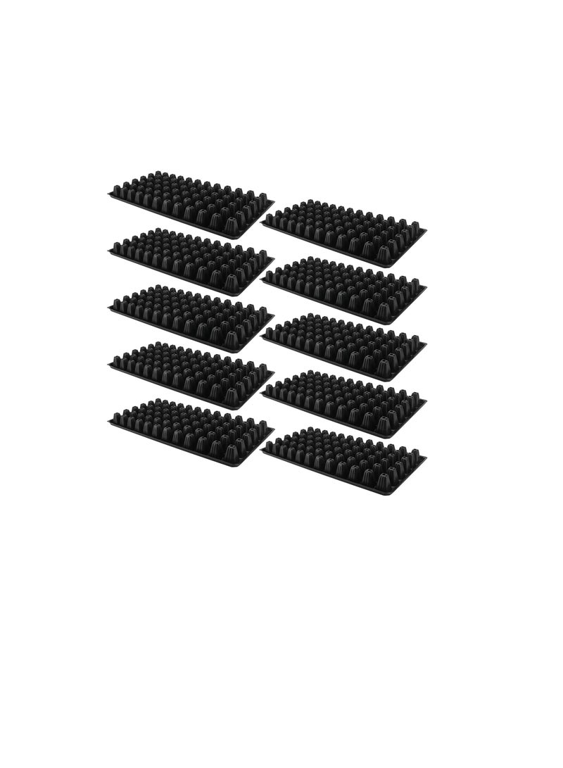 Generic 10 Pack Starter Kit, 72 Cell Seedling Trays Gardening Germination Trays with Drain Holes Plant Growing Trays Nursery Pots Plug Trays Mini Propagator  - Image 1