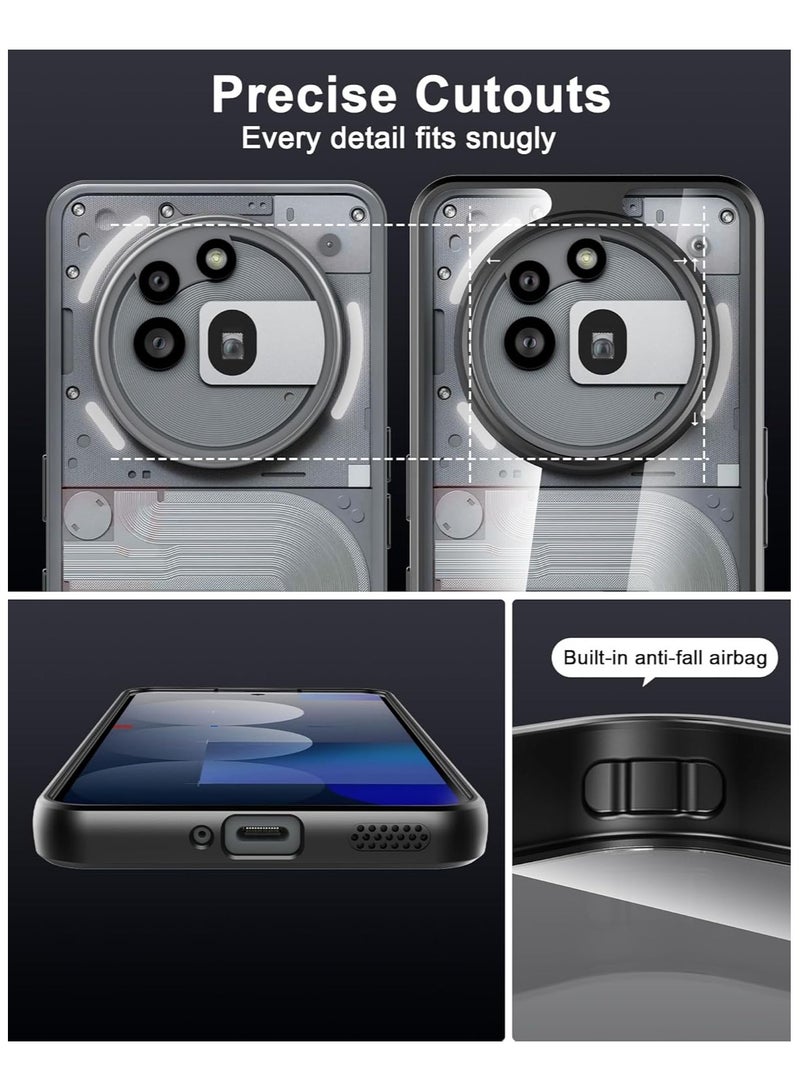 Case for Nothing Phone 3A Pro, Lightweight Hybrid Hard PC with TPU Bumper Shockproof Protective Case cover Clear Back Designed compatible for Nothing Phone 3A Pro  - Image 2