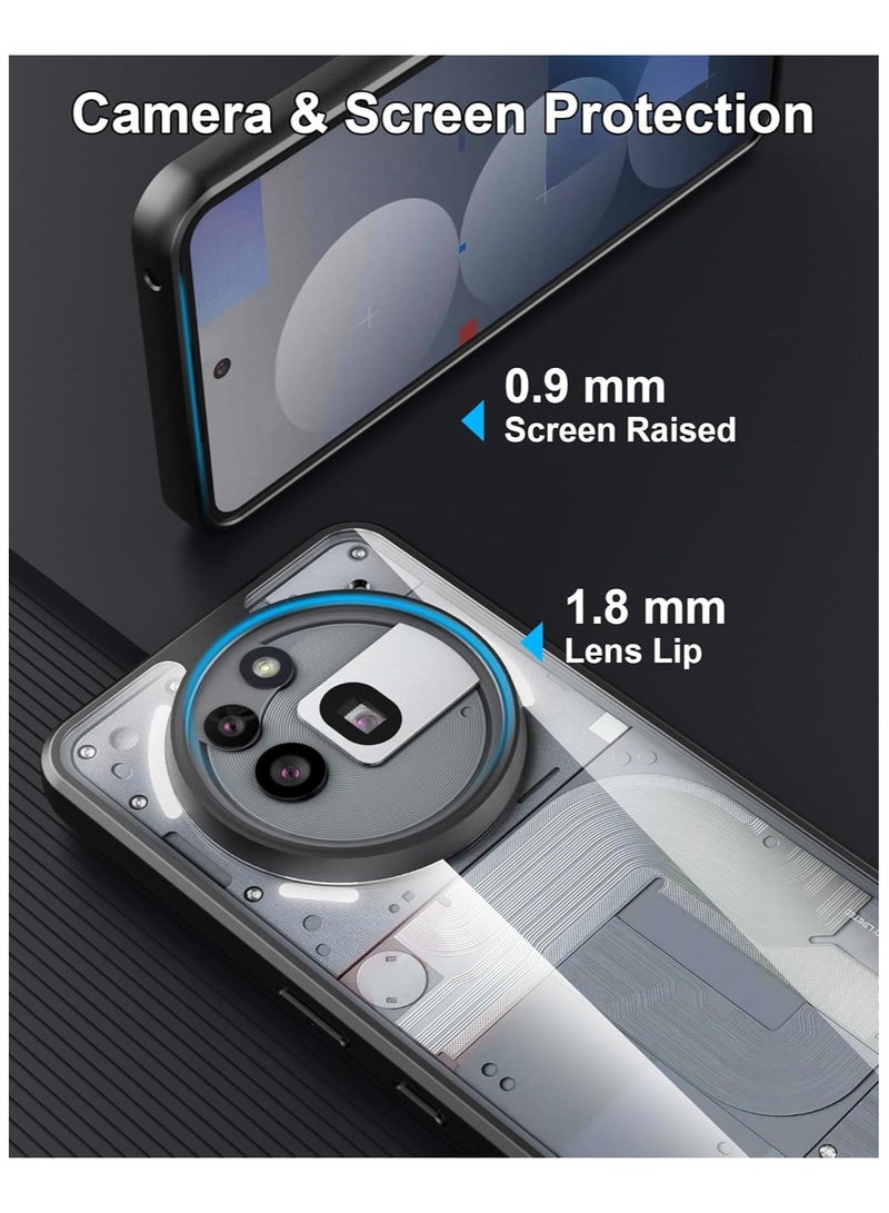 Case for Nothing Phone 3A Pro, Lightweight Hybrid Hard PC with TPU Bumper Shockproof Protective Case cover Clear Back Designed compatible for Nothing Phone 3A Pro  - Image 3
