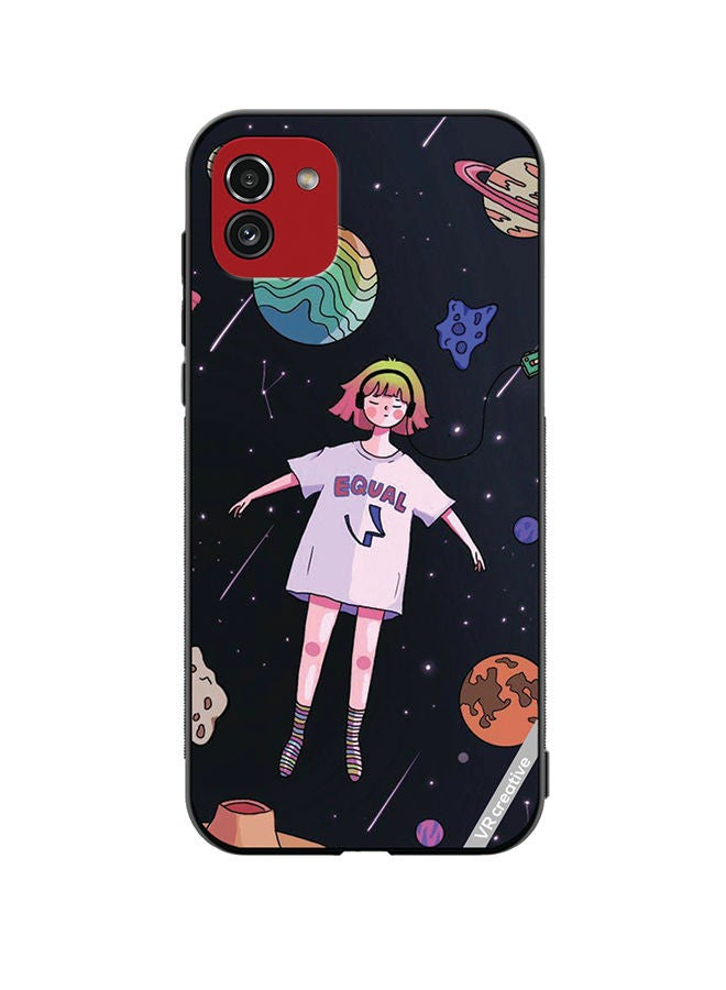 VR CREATIVE Protective Case Cover For Samsung Galaxy A03 Galaxy Design Multicolour - Image 1