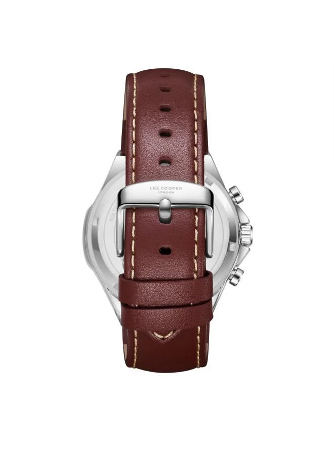 Lee Cooper  Men's Leather MULTIFUNCTION Watch LC08223.392 - 43 mm for Men | Best Price UAE