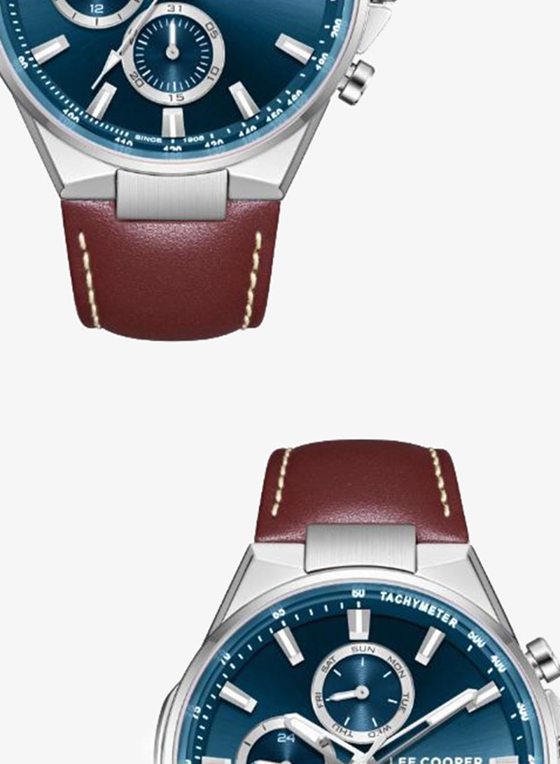 Lee Cooper Men's Leather MULTIFUNCTION Watch LC08223.392 - 43 mm - Image 5