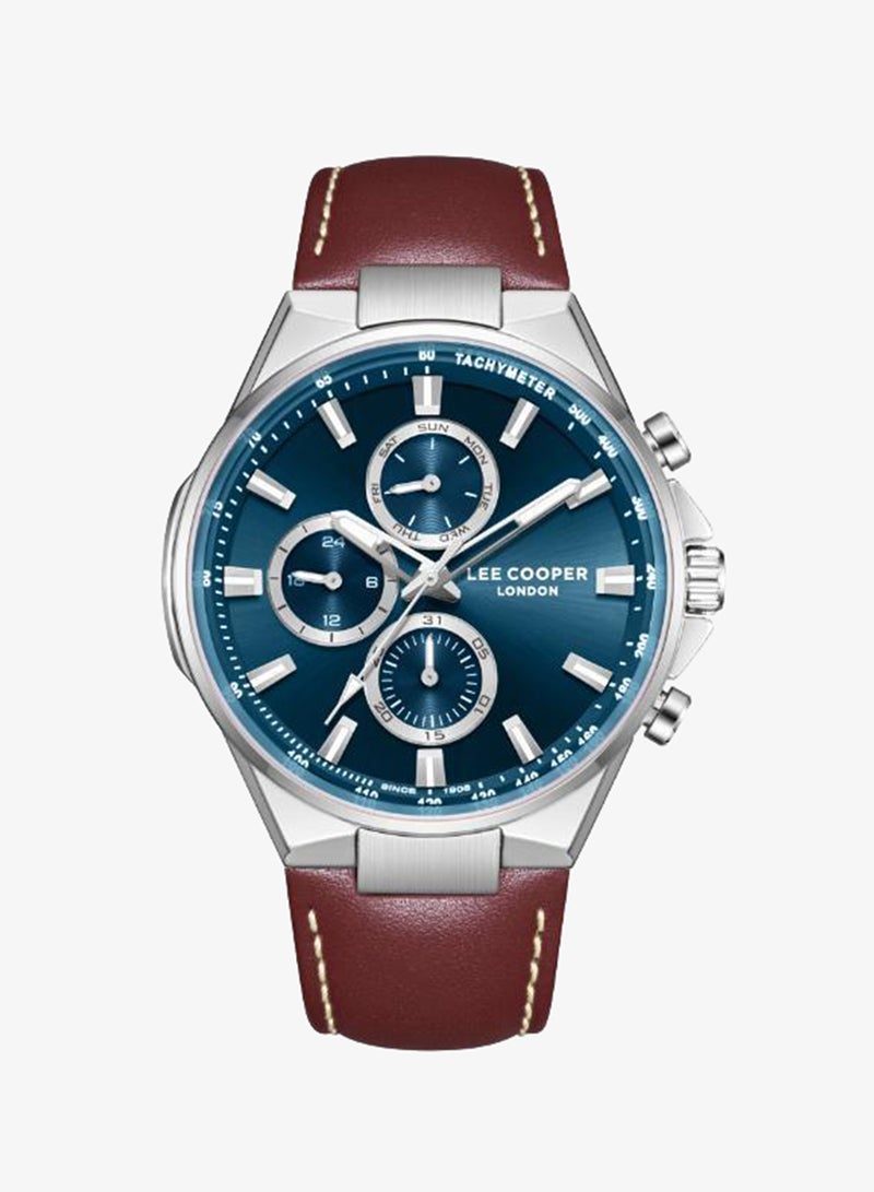 Lee Cooper Men's Leather MULTIFUNCTION Watch LC08223.392 - 43 mm - Image 1