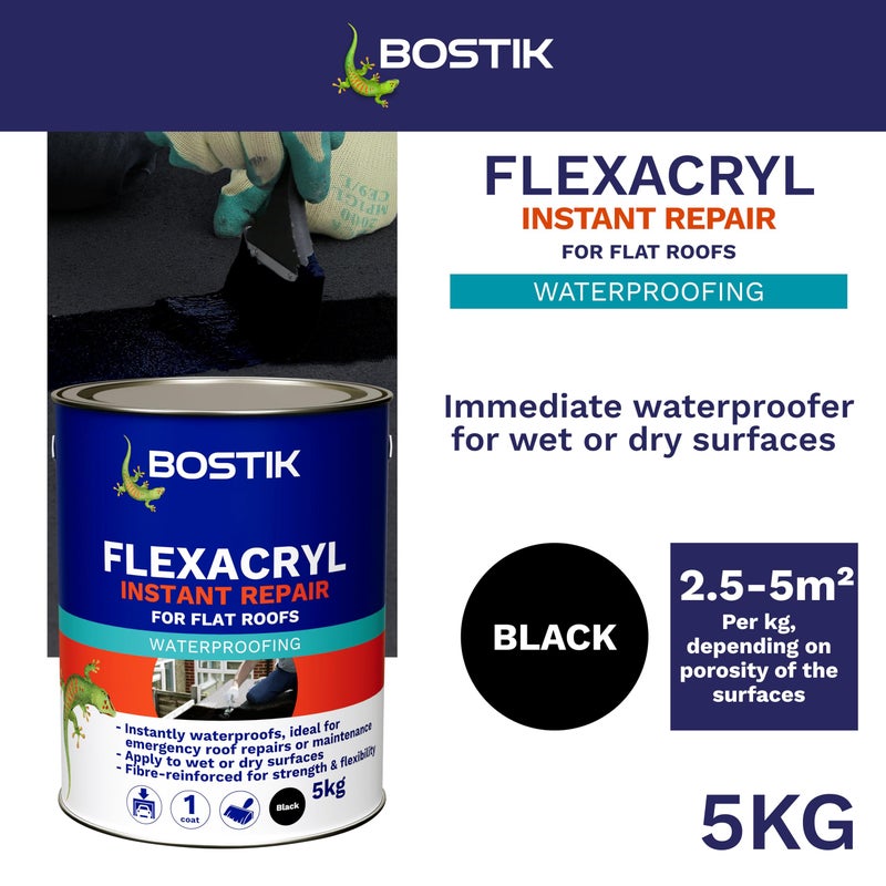 Bostik 30811957 5 kg Flexacryl Instant Repair - Black - Image 2