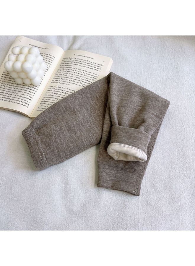 School Uniform Essential: Children's Thermal Pants, Wool And Silk Seamless Leggings For Girls, Boys' Thermal Pants